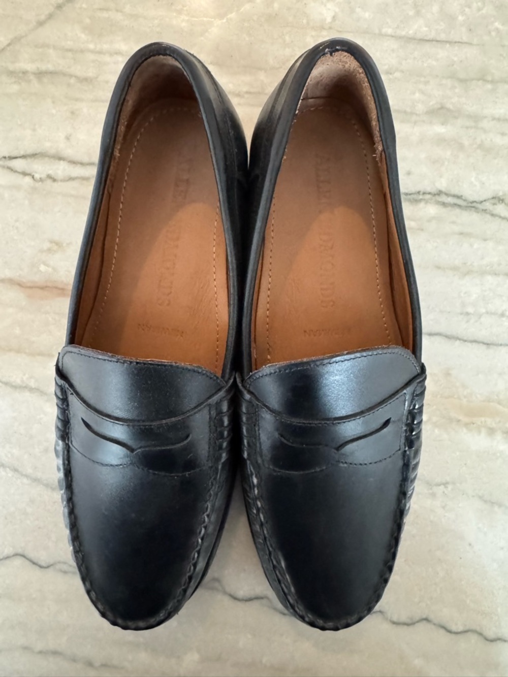 Allen Edmonds Black Leather Penny Loafers